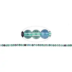 140720100320 Strang Kugeln, Fluorit, 04mm | Mineralienhandel Edelsteine, Heilsteine & Schmuck