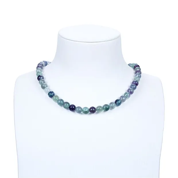 Rang de collier boules, Fluorite, 08mm (39cm) | Marco Schreier