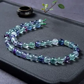 Rang de collier boules, Fluorite, 08mm (39cm) | Marco Schreier