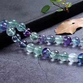 Rang de collier boules, Fluorite, 08mm (39cm) | Marco Schreier
