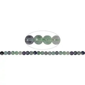 Rang de collier boules, Fluorite, 08mm (39cm) | Marco Schreier