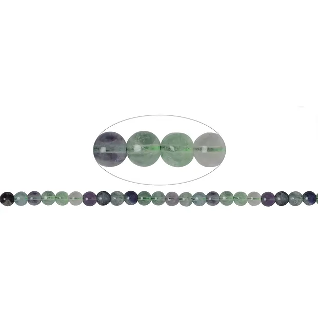 Rang de collier boules, Fluorite, 08mm (39cm) | Marco Schreier