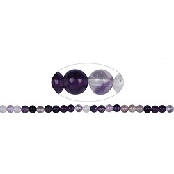 140720100721 Filo di perle, fluorite B, 08 mm | Gemme Schreier, pietre curative e gioielli