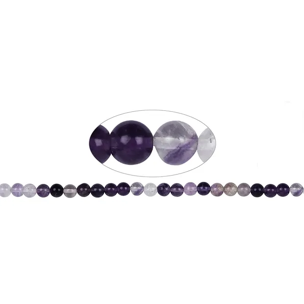 String Beads, Fluorite B, 08mm | minerals trade - gems, healing stones & jewelry