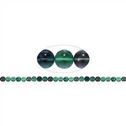 140720100723 String Beads, Fluorite (green/multicolour), 08mm | Marco Schreier