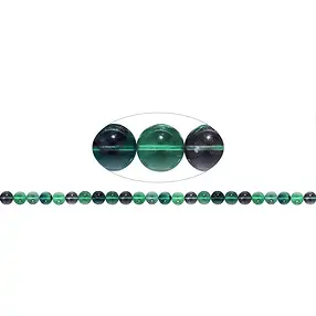 Filo di perline, Fluorite (colorata), 08mm | grossista gemme e pietre curative