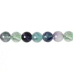 140720100920 Cuentas de piedras preciosas, fluorita, 10mm (38-39cm) | Marco Schreier