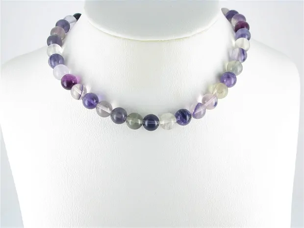 Rang de collier boules, Fluorite B, 10mm | Marco Schreier