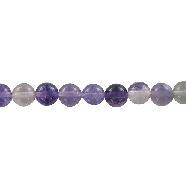 Filo di perle, fluorite B, 10 mm | Gemme Schreier, pietre curative e gioielli