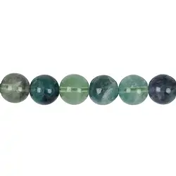 140720101020 String Beads, Fluorite, 12mm (38cm) | wholesaler gems, healing stones & jewelry
