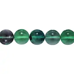 140720101223 Rang de collier boules, Fluorite (verte/colorée), 16mm | Marco Schreier