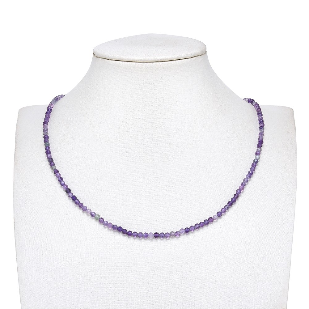 String Beads, fluorite (purple), 03mm, faceted | gems, healing stones & jewelry