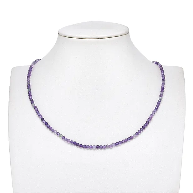 String Beads, fluorite (purple), 03mm, faceted | gems, healing stones & jewelry