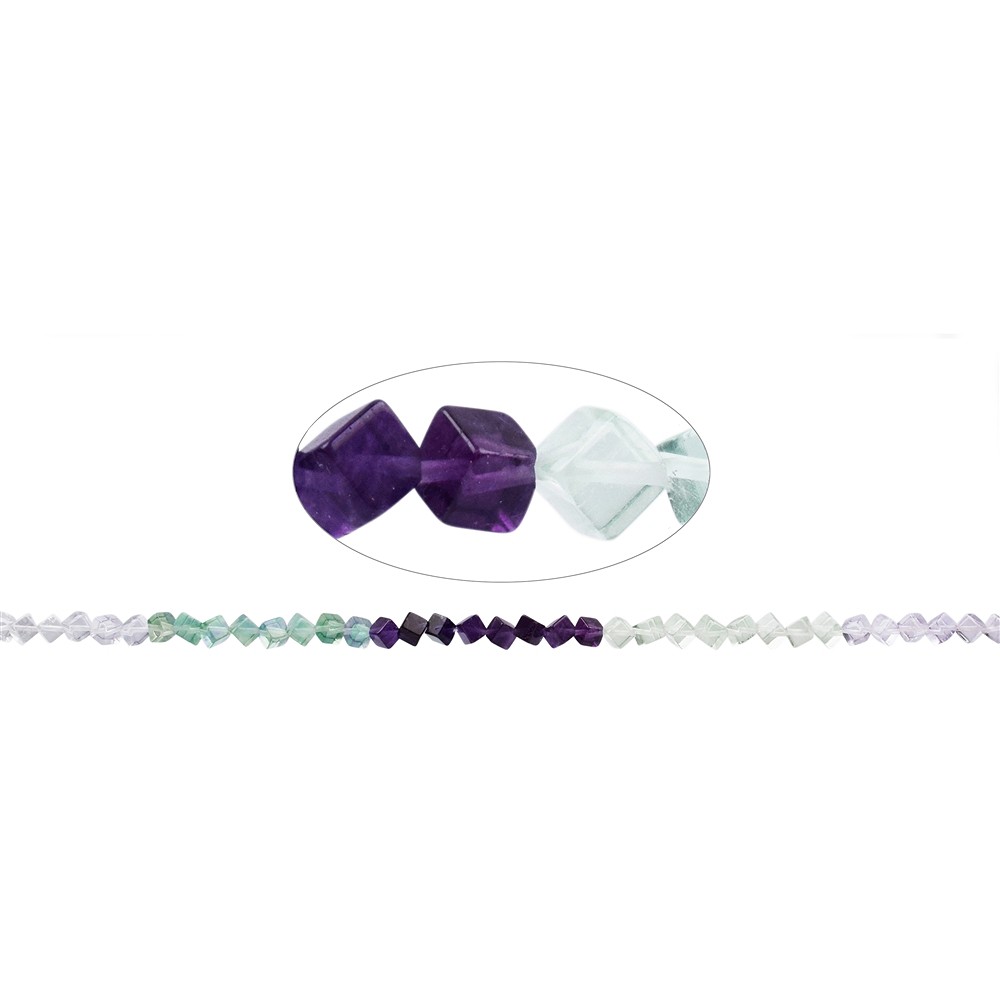cubo a filo, fluorite, 04 mm | gemme, pietre curative e gioielli all'ingrosso