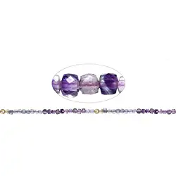 140720208421 Cubo a filo, Fluorite (colorata), sfaccettato, 04 mm (38 cm) | Marco Schreier