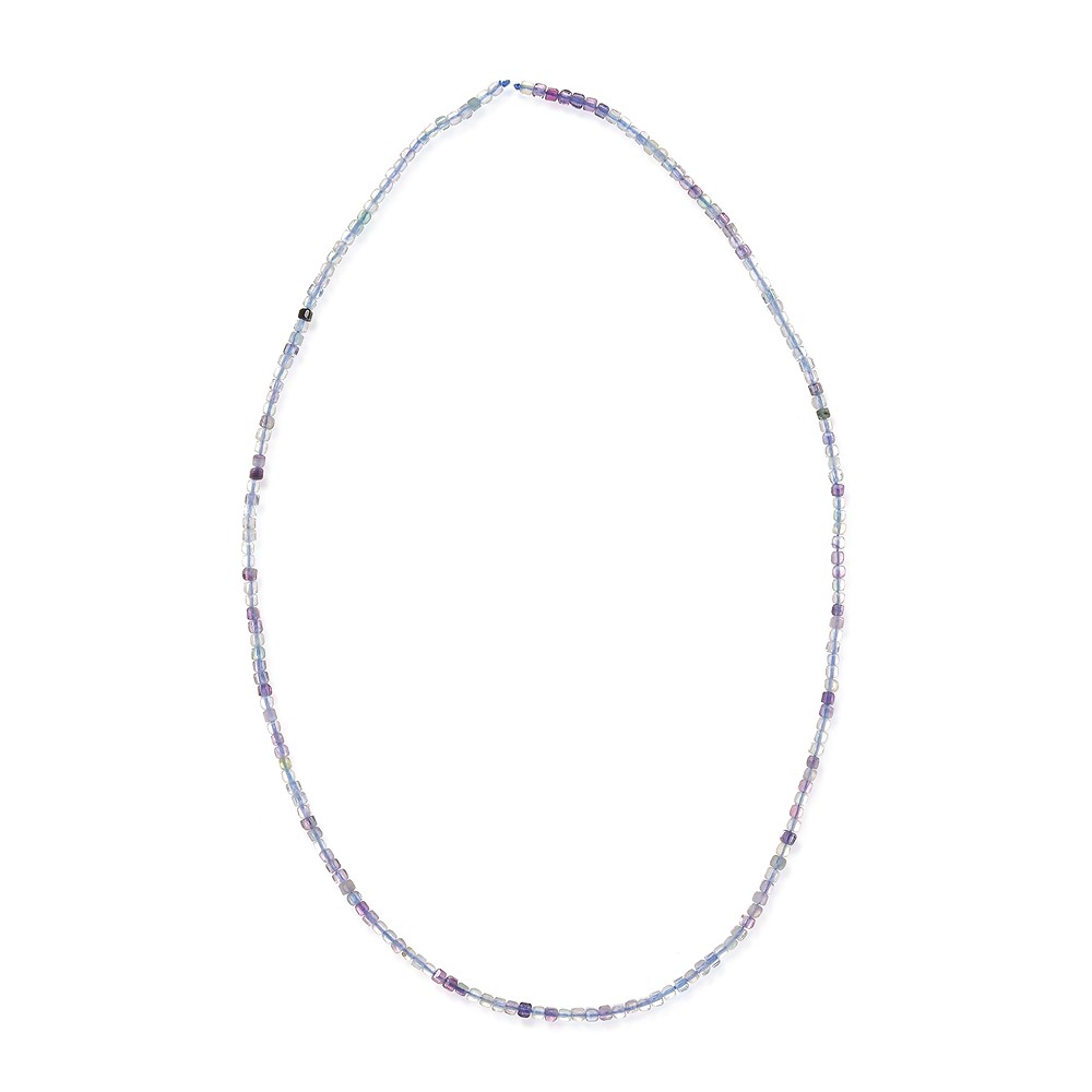 Cubo en filamento, fluorita, facetado, 02 x 02 x 02mm (39cm) | Marco Schreier