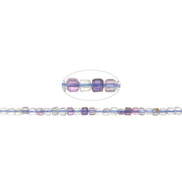 Rang de collier, Fluorite, 02mm, à facettes (39cm) | Marco Schreier