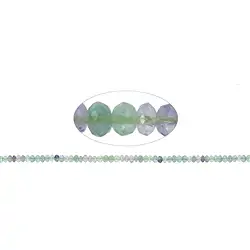 140720300520 Filo di bottoni, fluorite, sfaccettato, 02 x 04 mm (39 cm) | Marco Schreier