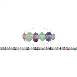 140720304520 Filo di bottoni, fluorite, 03 x 05 mm, sfaccettato (38 cm) | Marco Schreier