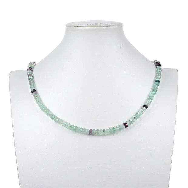 Filo di bottoni, fluorite, 04 x 06 mm | grossista gemme e pietre curative
