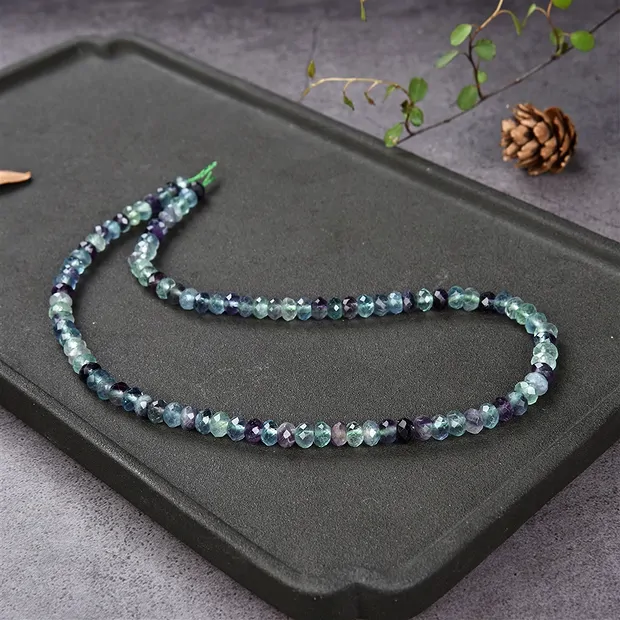 Rang de colliers, Fluorite, à facettes, 04 x 06mm | Marco Schreier