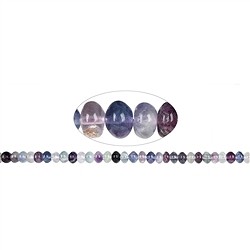 140720327322 Strang Button, Fluorit, 06 x 08mm | Gro&#xDF;h&#xE4;ndler Edelsteine, Heilsteine &amp; Schmuck