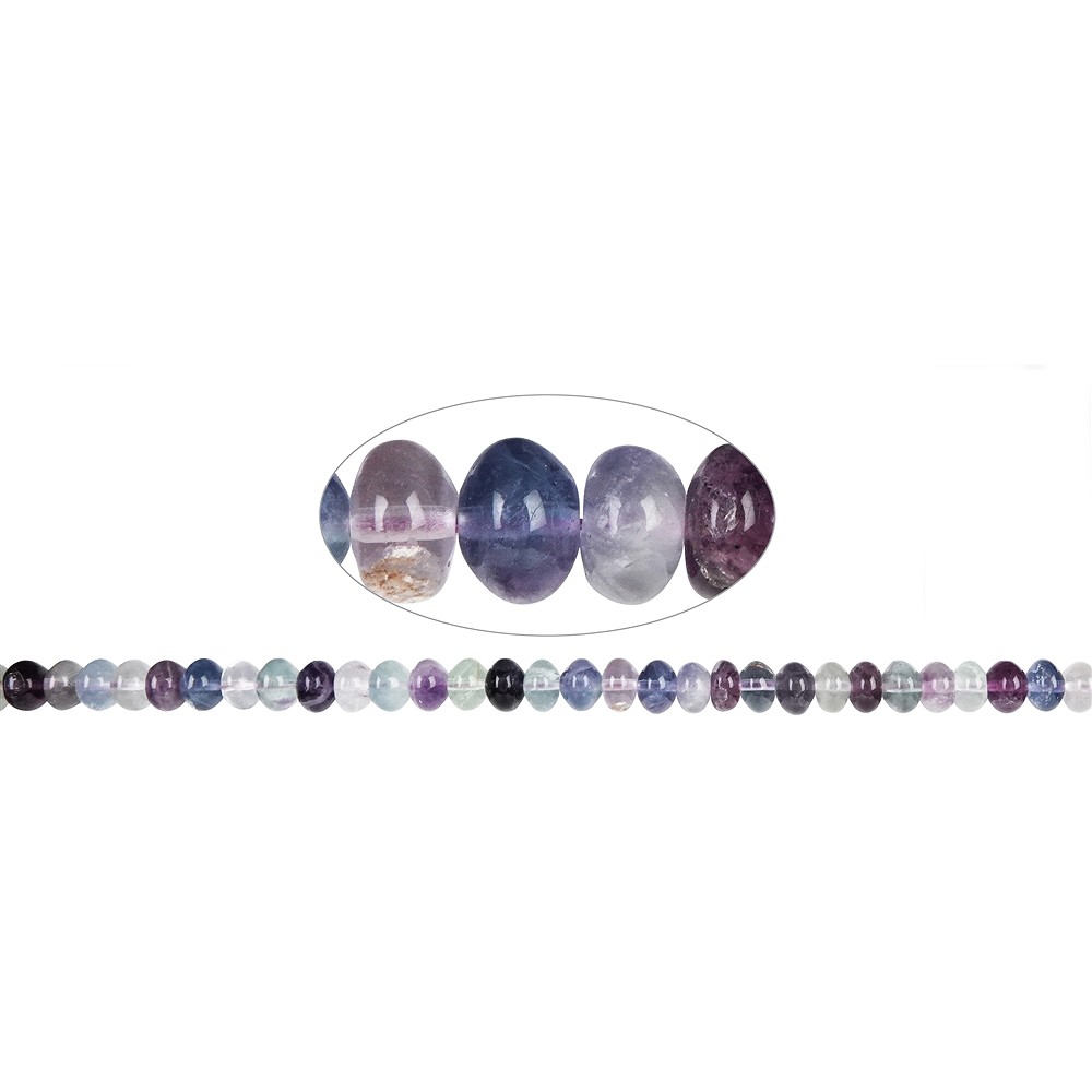 Rangons de colliers, Fluorite, 06 x 08mm | Marco Schreier