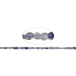 140720327825 Filo di monete, fluorite, sfaccettato, 03,0 - 03,5 mm (39 cm) | Marco Schreier