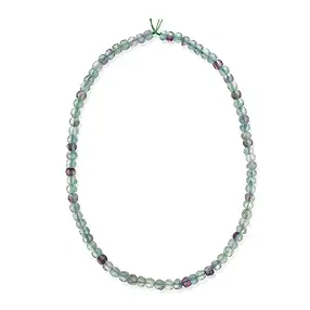 Button strand, fluorite, 05 x 06mm, faceted | wholesaler gems & healing stones