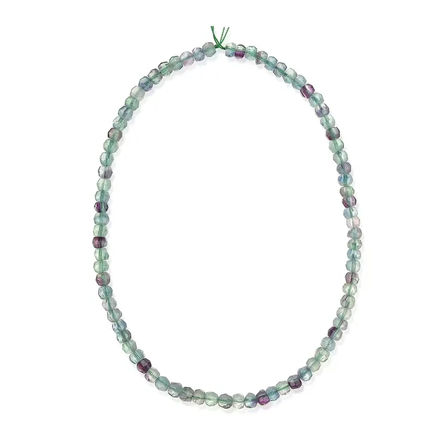 Strang Button, Fluorit, 05 x 06mm, facettiert | Edelsteine, Heilsteine & Schmuck