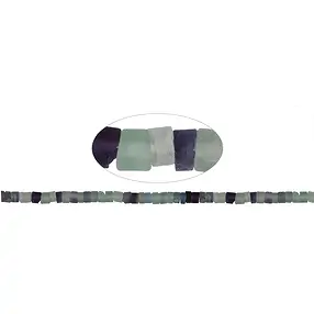 Strang Zylinder, Fluorit, matt, 03-04 x 05-06mm (39cm) | Marco Schreier