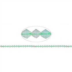 140720510620 Strand spindle, fluorite, faceted, 06mm | wholesaler gems & healing stones
