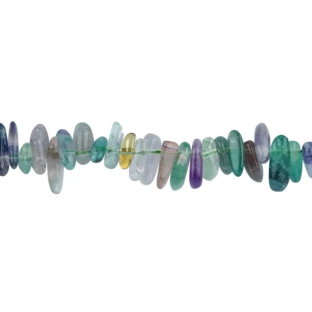 Rang de colliers Nuggets "dent", Fluorite, 03-05 x 10-19mm | Marco Schreier