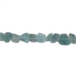 140720624104 Rang de colliers, Fluorite (bleue) brute, 20mm (37cm) | Marco Schreier