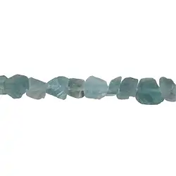140720624104 Filo di pepite, Fluorite (blu) grezza, 20 mm (37 cm) | Marco Schreier