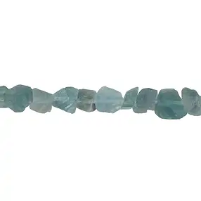 Filo di pepite, Fluorite (blu) grezza, 20 mm (37 cm) | Marco Schreier