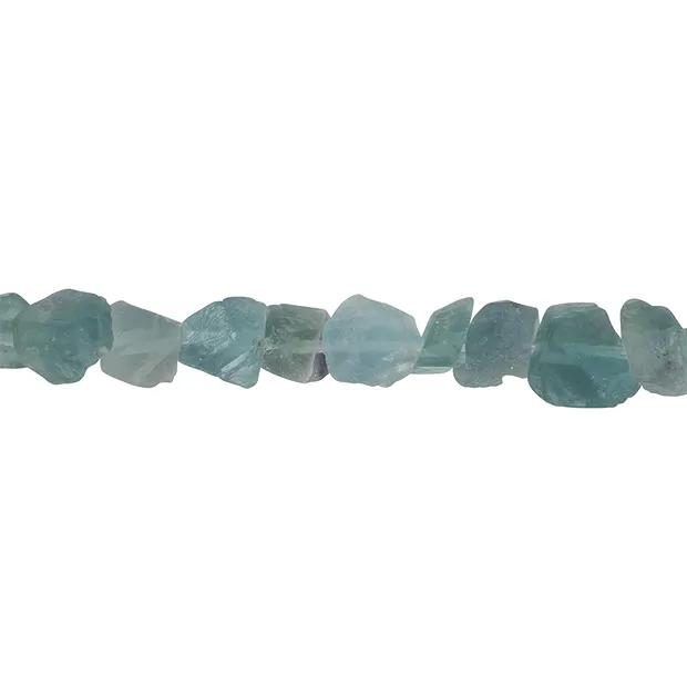 Filo di pepite, Fluorite (blu) grezza, 20 mm (37 cm) | Marco Schreier