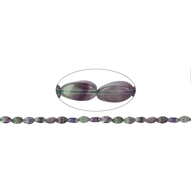 Strang Quader gedreht, Fluorit, 12 x 06mm | GH Edelsteine, Heilsteine & Schmuck