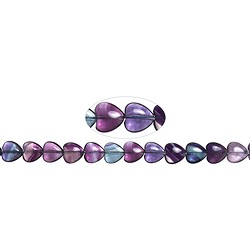 140721102620 Strand of hearts, fluorite, 12mm | wholesaler gems, healing stones &amp; jewelry