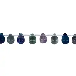 140721105421 String of drops/pumpkin, fluorite, 15 x 10m | wholesaler gems & healing stones