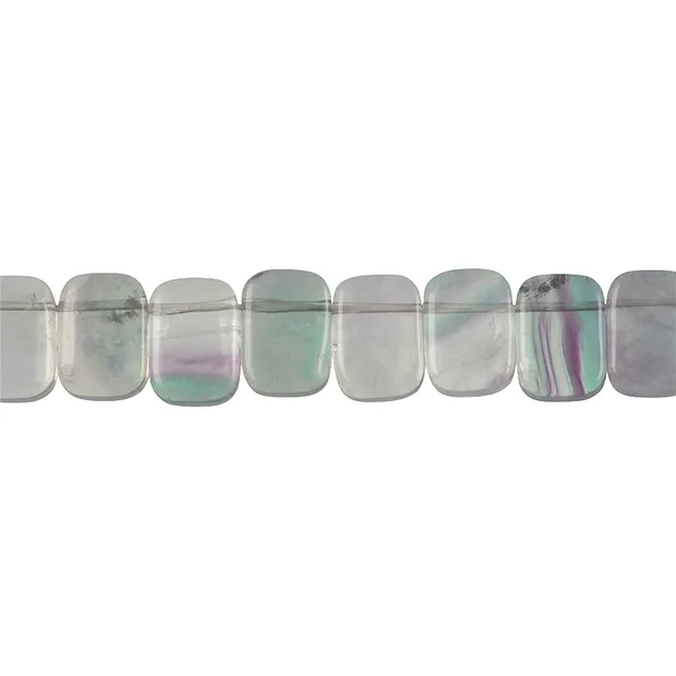 Cordón rectangular, fluorita, 10 x 15mm | Marco Schreier