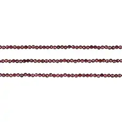 140820100002 Strang Kugeln, Granat, facettiert, 03mm (3 St./VE) | Marco Schreier