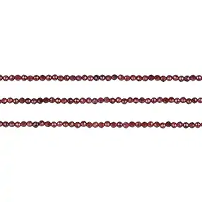 Rang de collier boules, grenat, facetté, 03mm (3 pcs/UC) | Marco Schreier