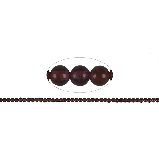 Strang Kugeln, Granat, 04mm | Mineralien-Handel Edelsteine, Heilsteine & Schmuck