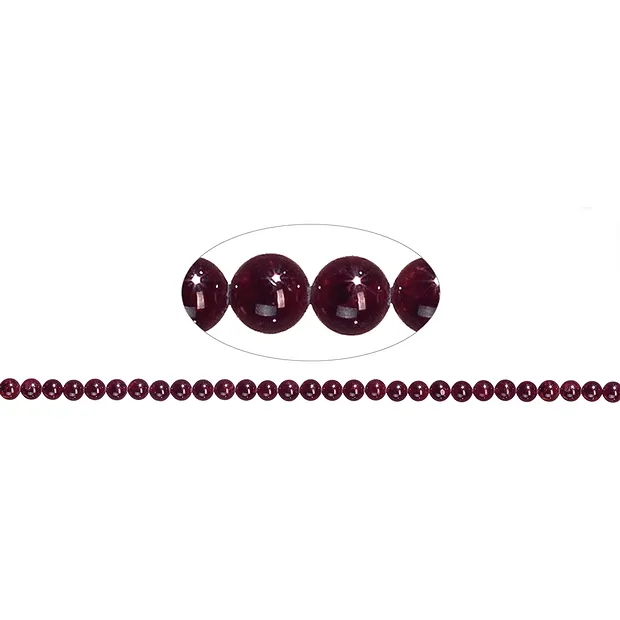 String Beads, Garnet, 06mm | minerals wholesale - gems, healing stones & jewelry