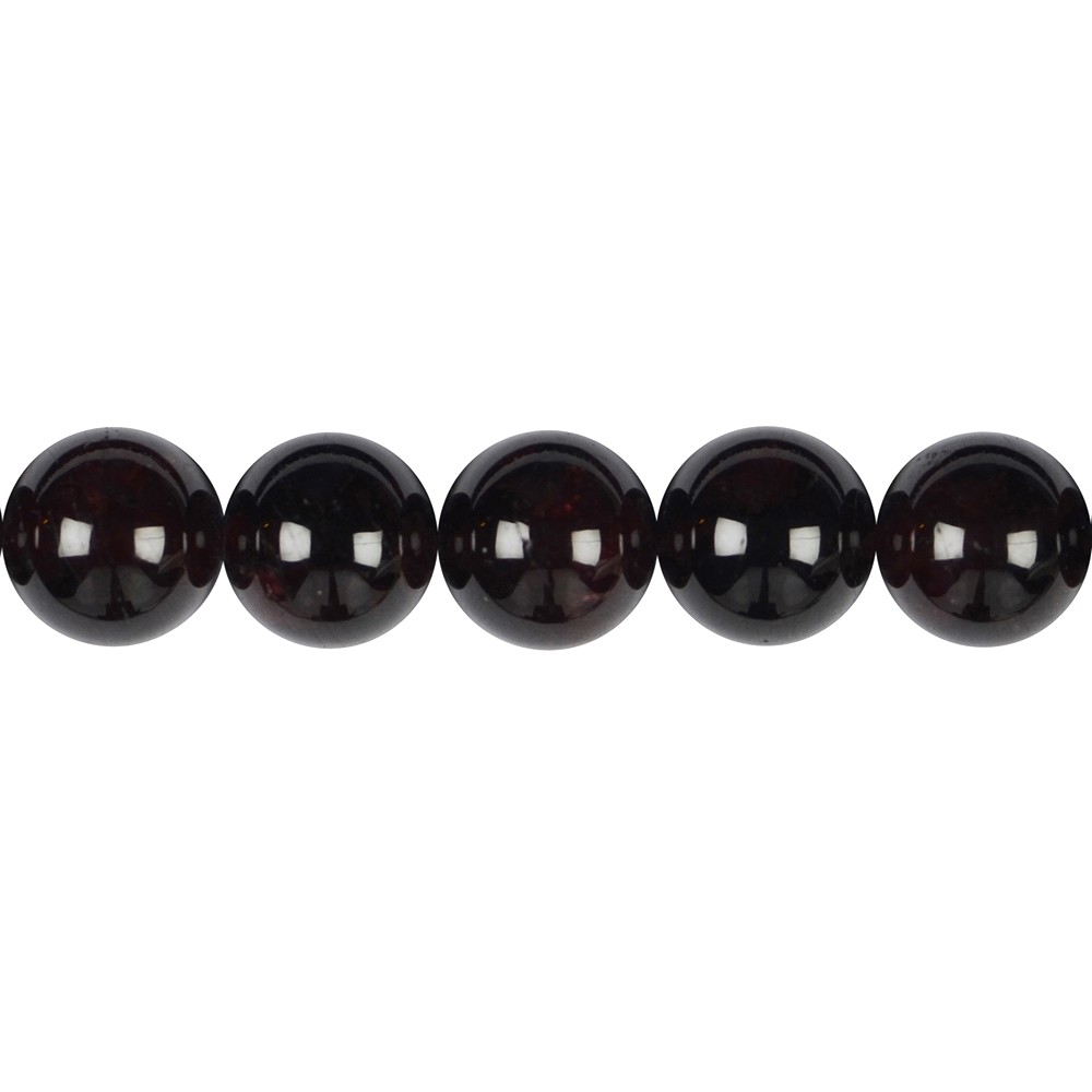 Rang de collier boules, grenat, 14mm | Marco Schreier