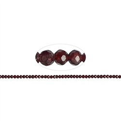 140820104920 String Beads, Garnet (red), faceted 04mm (38cm) | gems, healing stones &amp; jewelry