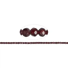 Strang Kugeln, Granat (rot), facettiert 04mm (38cm) | Marco Schreier