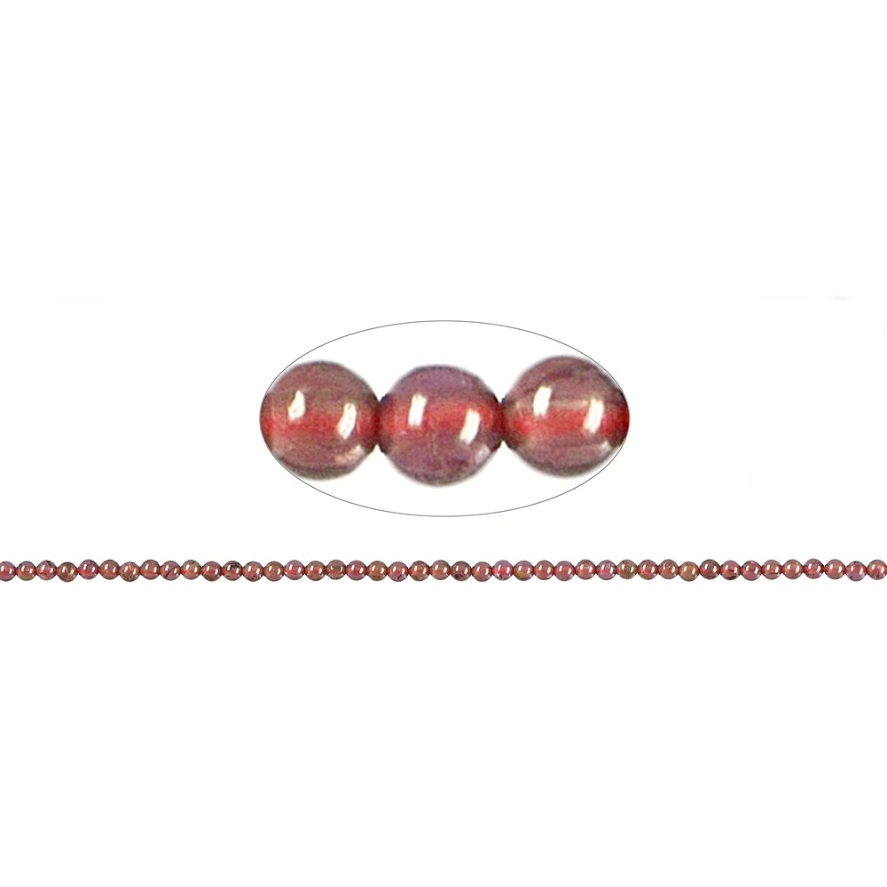 Rang de collier boules, grenat A+/A, 01,75mm | Marco Schreier