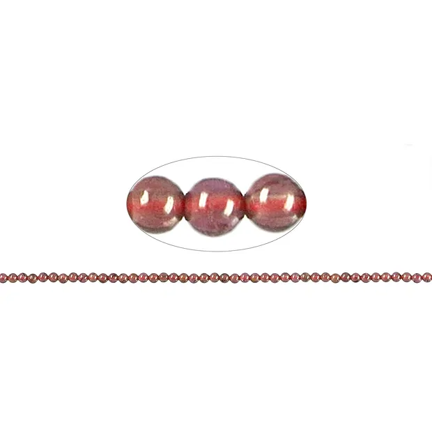 Rang de collier boules, grenat A+/A, 01,75mm | Marco Schreier